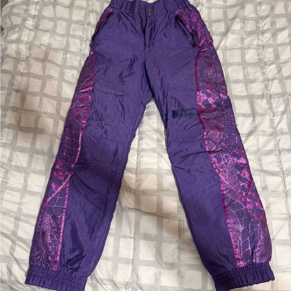 Vintage Purple Ski Pants